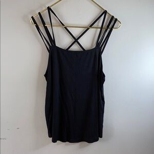 RVCA Black Sleeveless Backless Camisole